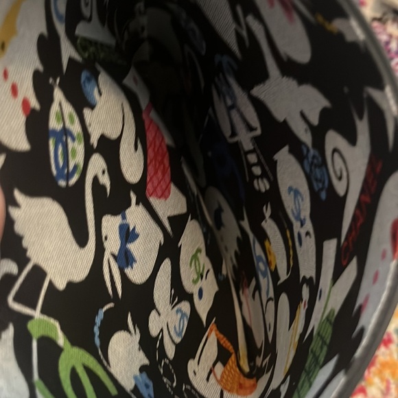 Chanel Black & White CC Rain Boots Wellies EUC  39 EU 8.5 US - Picture 8 of 8